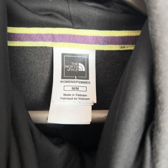 North Face Sweatshirt Womens Medium Grey Pullover Hood Cowl Drawstring Pockets - Picture 4 of 7